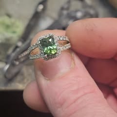 Green Tourmaline Ring