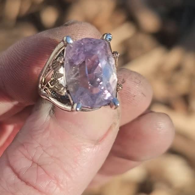 Amethyst Statement Ring